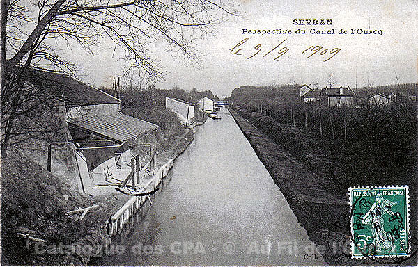 SEVRAN - Perspective du Canal de l'Ourcq
